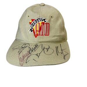 Diamond‎ Rio Band Hat Cap Fitted Mens One Size Beige Country Autographed Signed